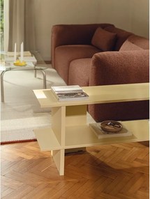 Sárga fém polcos állvány 160x57x37 cm Hes – noo.ma