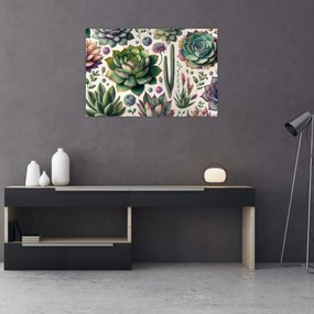 Kép - Pozsgás növények (90x60 cm)