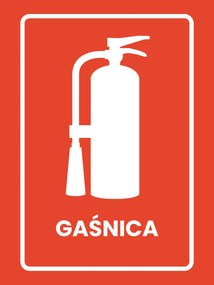 Fém információs poszter irodai használatra Tűzoltó Készülék 30x40