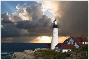 Poszterek 120x80 Világítótorony Tenger