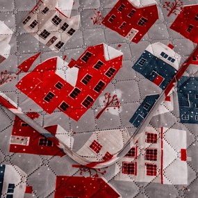 Ágytakaró WINTER COTTAGE, szürke Méret: 220 x 240 cm