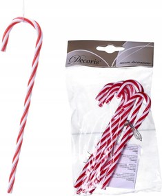 Karácsonyfa medál Nyalóka Cukorpálca karácsonyfára 13cm szett x6