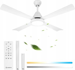 Mennyezeti ventilátor Aigostar távirányítóval Led világításhoz Fehér 54W 6500K