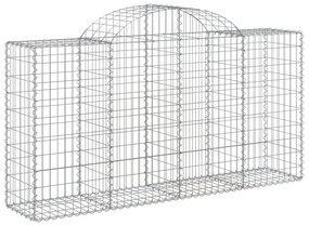 50 db íves horganyzott vas gabion kosár 200x50x100/120 cm