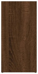 barna tölgy színű könyvszekrény 50 x 25 x 106 cm