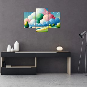 Kép - Tájkép felhővel (90x60 cm)