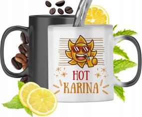 Mágikus Bögre Karina Fekete Matt Nyomtatott Fotóval 330ml