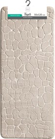Bézs textil fürdőszobai kilépő 50x120 cm Ricochet – douceur d'intérieur