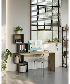 Íróasztal tölgyfa dekorral 60x154 cm Cubik – Marckeric