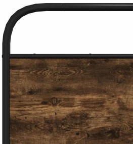 fejtámla füstölt tölgy 120 cm acél és fűrészelt fa