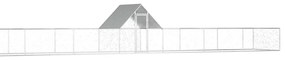 vidaXL horganyzott acél tyúkól 14 x 2 x 2 m