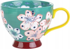 Salva kézzel festett bögre türkizkék 0,4 l Homla