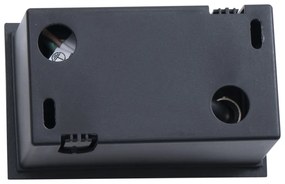 Modern, süllyesztett fekete fali lámpa 11,5 cm LED-del, IP65 - Trem