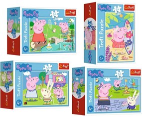 Mini puzzle - Peppa Pig - 4 db-os készlet