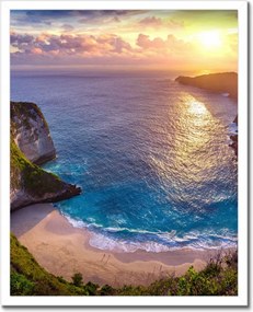 Poszterek keretben 40x50 Naplemente a tengerparton