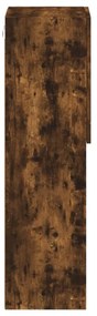 2 db füstös tölgy színű TV-szekrény LED-ekkel 30,5x30x102 cm