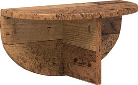 vidaXL Falpolc Falra szerelhető Öreg fa 38 x 19 x 19 cm Faanyag