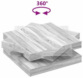 szürke sonoma dohányzóasztal 360 fokban forgatható 90x90x34,5cm