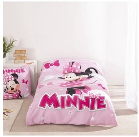 Disney Minnie Pink Polka Bow ágyneműhuzat 140×200cm, 65x65 cm