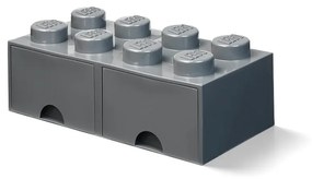 Sötétszürke tárolódoboz 2 fiókkal - LEGO®