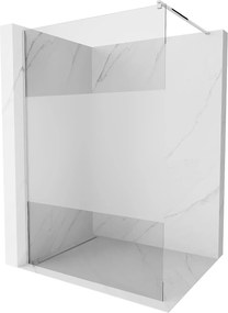 Mexen Kioto zuhanyparaván 110x200 cm 8 mm, króm profil, átlátszó jegesedés üveg, 800-110-101-01-35