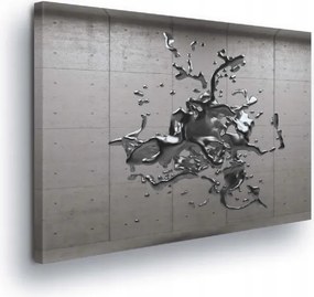 Vászonkép 100x75 Absztrakt beton fém mozgás dinamika modern 3D textúra