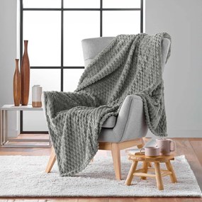 Szürke mikroflanel takaró 125x150 cm Mini Frosty – douceur d'intérieur