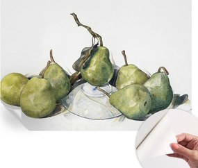 Dekoratív Öntapadós Tapéta Divatos Minták Körte akvarell 152x104 cm