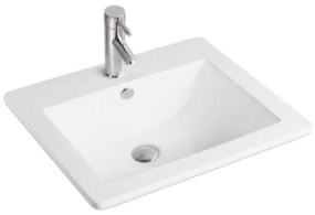 Mexen Salma részben munkalapba épített mosdó 53 x 46 cm, Fehér - 25365300