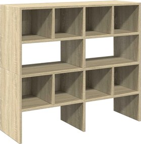 vidaXL cipőtartók 2 db egymásba rakható Sonoma tölgy 89,5x30x40 cm
