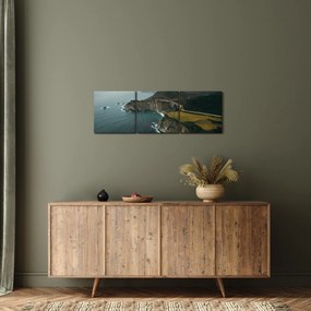 Kép - Zátony az óceánban (órával) (90x30 cm)