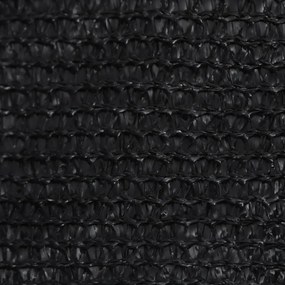 fekete HDPE napvitorla 160 g/m² 3,6 x 3,6 x 3,6 m
