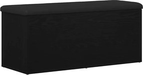 vidaXL Tárolópad tárolóval Musta tammi 102 x 42 x 45 cm Faanyag