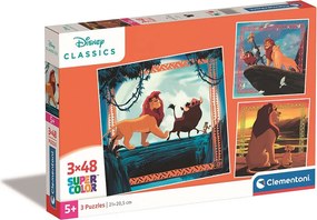 Disney Az Oroszlánkirály Circle of Life 3x48 db-os puzzle Clementoni