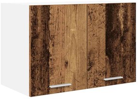 Függő szekrény Riga 2 pcs Régi fa és fehér 60 x 31 x 40 cm