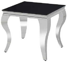 PREDRAG kisasztal - fekete/króm