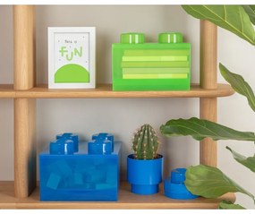 Zöld műanyag gyerek tárolódoboz 25x25x18 cm – LEGO®