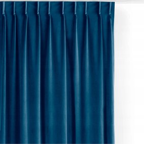 Filumi Velúr függöny sima flexibilis konyha Sötétkék 265x300