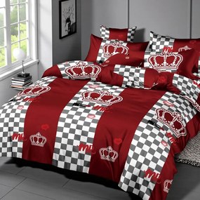 Ágynemű CROWN BURGUNDY 7 részes 140X200 cm