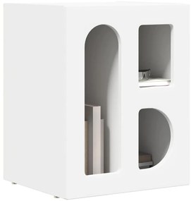 vidaXL Éjjeli asztal 2 pcs Fehér 40 x 35 x 50 cm Faanyag