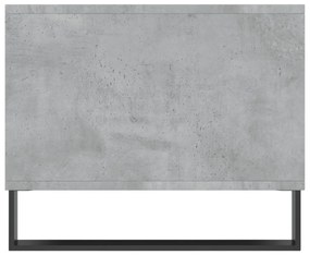 betonszürke szerelt fa dohányzóasztal 90 x 50 x 40 cm