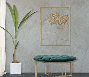 Vas fali panel arany homlokzat 60x1x80cm