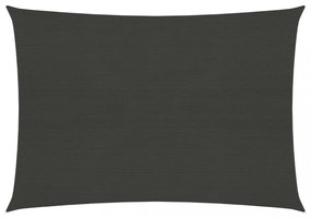 antracitszürke HDPE napvitorla 160 g/m² 5 x 6 m