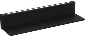 Luminex Fali polc LED világítással SHELF 10x60 cm fekete LU0296