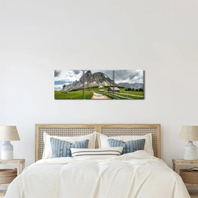 Kép - Az osztrák hegyekben (órával) (90x30 cm)