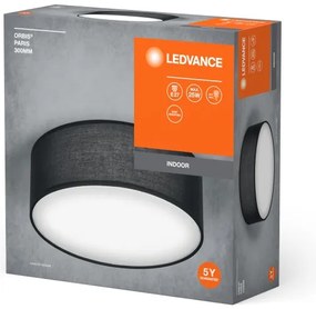 Ledvance - Mennyezeti lámpa ORBIS PÁRIZS 1xE27/25W/230V fekete