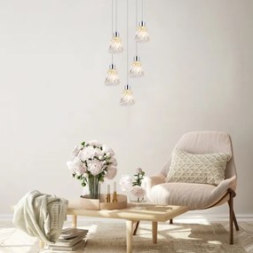 Rabalux - Csillár zsinóron 5xE14/40W/230V