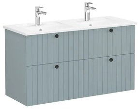 Fürdőszoba szekrény mosdóval VitrA Root 120x67x46 cm zöld szőnyeg ROOTG120GINTS