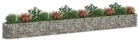 Horganyzott vas gabion magaságyás 540 x 50 x 50 cm