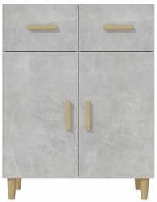 betonszürke szerelt fa tálalóasztal 69,5 x 34 x 89 cm